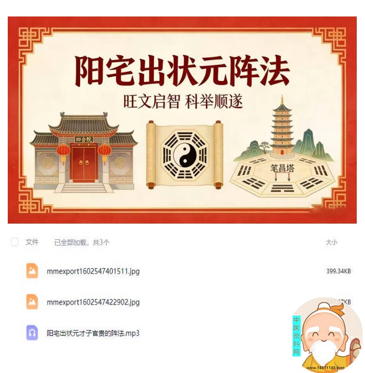 阳宅出状元才子官贵的阵法