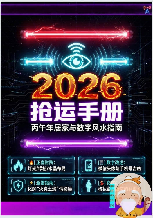 2026丙午年抢运手册抢占九紫离火运的居家布局图解