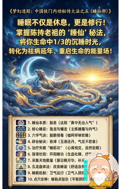 中国侠门内功秘传大法之梦幻迷踪睡仙部